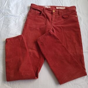 Anthropologie Pilcro and the Letterpress Red Slim Fit Jeans in Corduroy